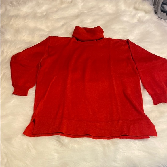 Escada Vibrant Red Cowl Neck Sweater - Picture 1 of 3